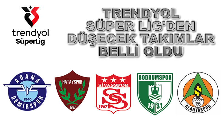 Trendyol Süper Lig'den Düşecek Takımlar